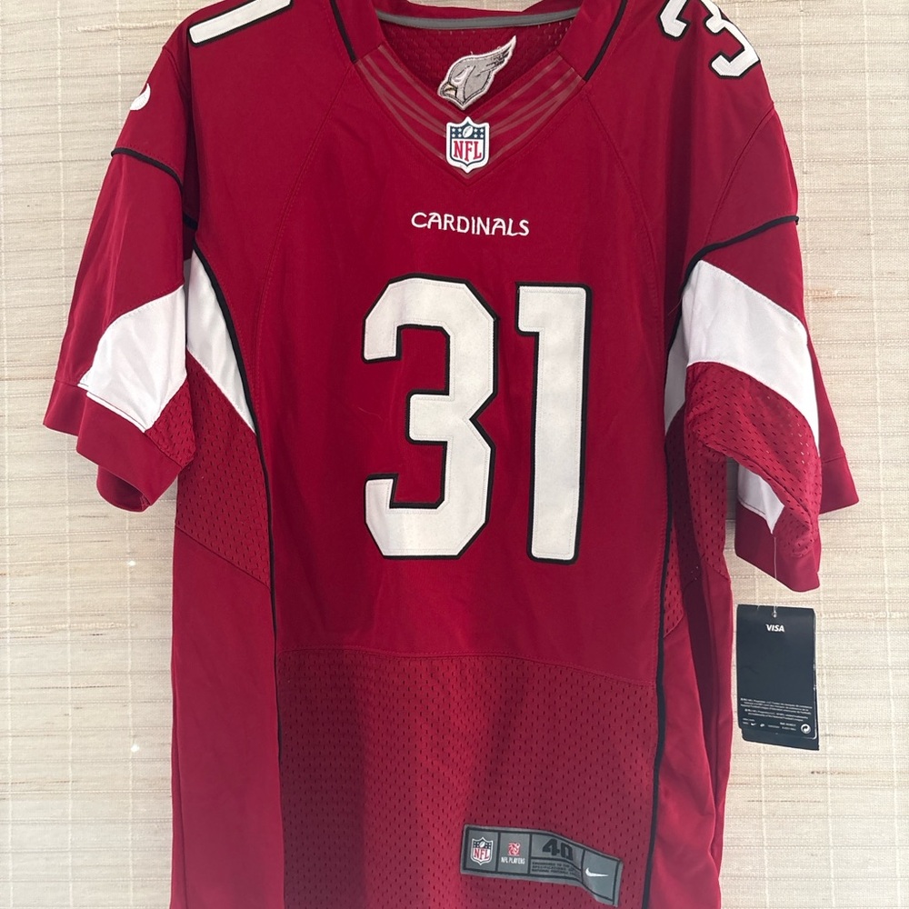 Nike Arizona Cardinals David Johnson #31 NFL Jersey Red Men’s 40 NWT